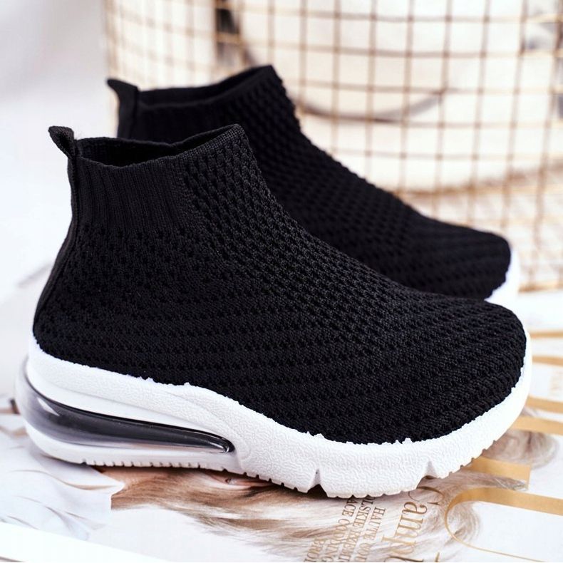 FRROCK Vysoké sportovní dětské boty Black Tobi černá 1