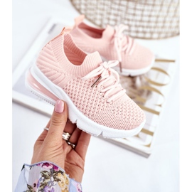 FRROCK Dětské sportovní boty na šněrování Pink Lena růžový 2