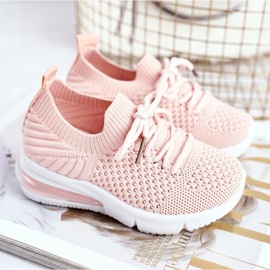 FRROCK Dětské sportovní boty na šněrování Pink Lena růžový 1