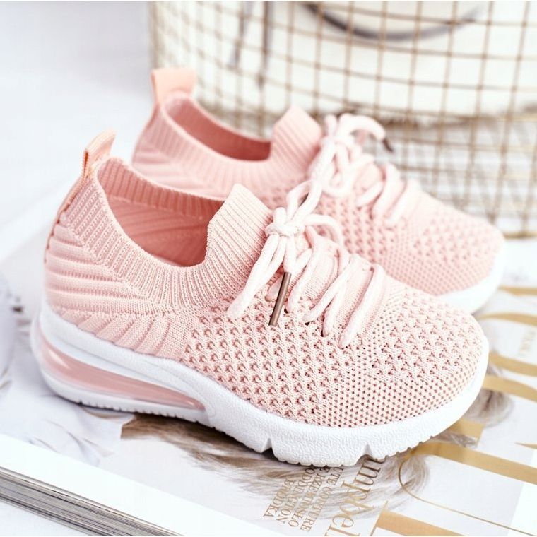 FRROCK Dětské sportovní boty na šněrování Pink Lena růžový 1