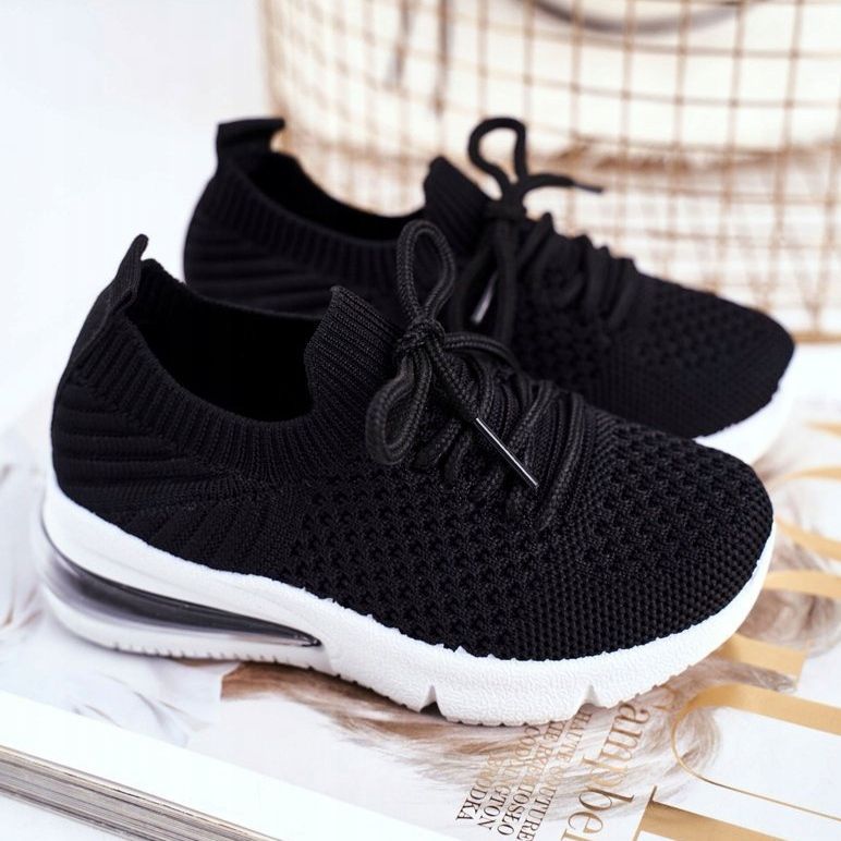 FRROCK Černá dětská sportovní obuv Lena Laced 1