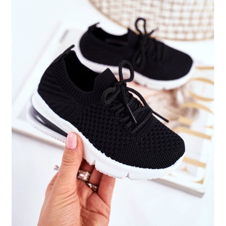 FRROCK Černá dětská sportovní obuv Lena Laced 2