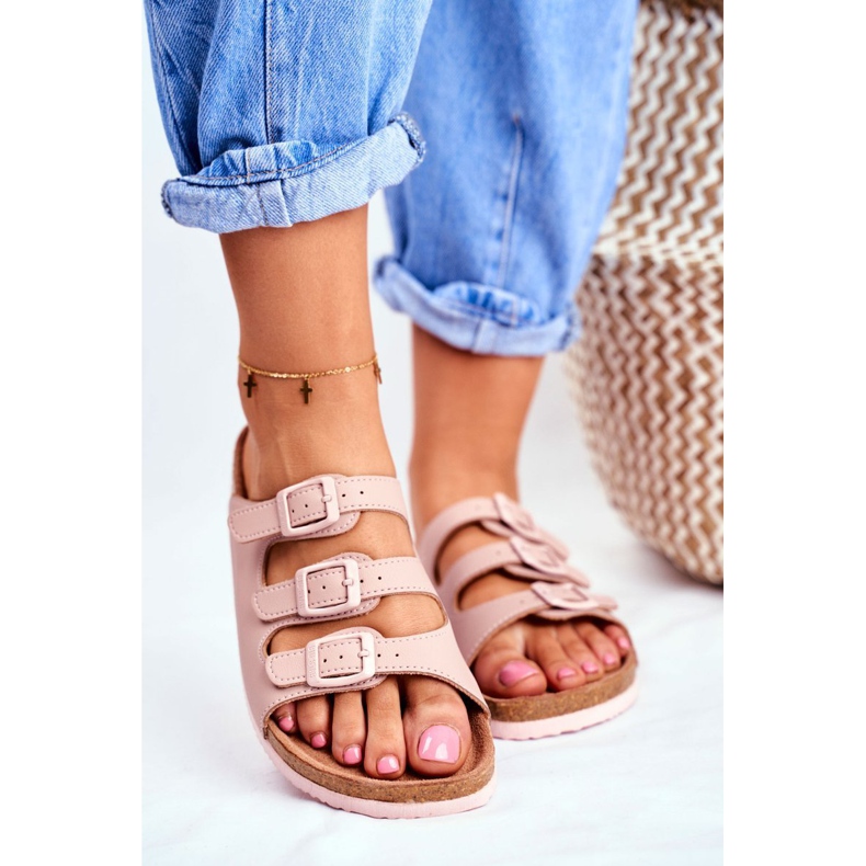 Dámské pantofle Big Star Powder Pink FF274627 růžový 1