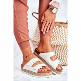 Dámské pantofle Big Star White FF274665 bílý 1