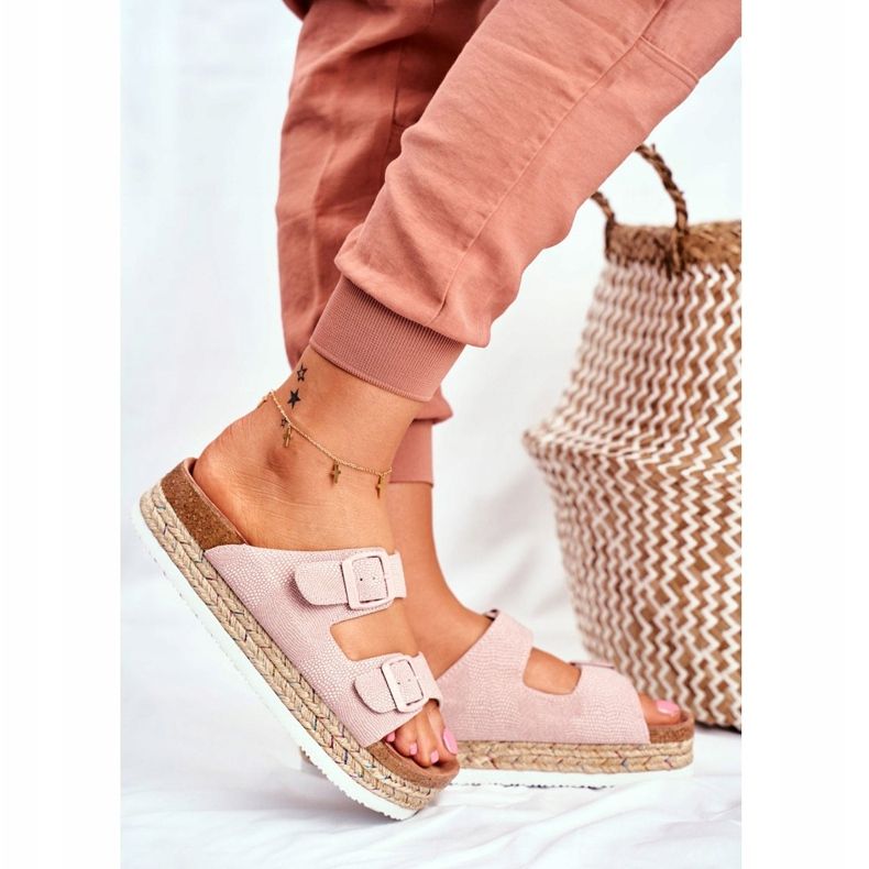 Dámské pantofle Big Star Pink FF274669 růžový 2