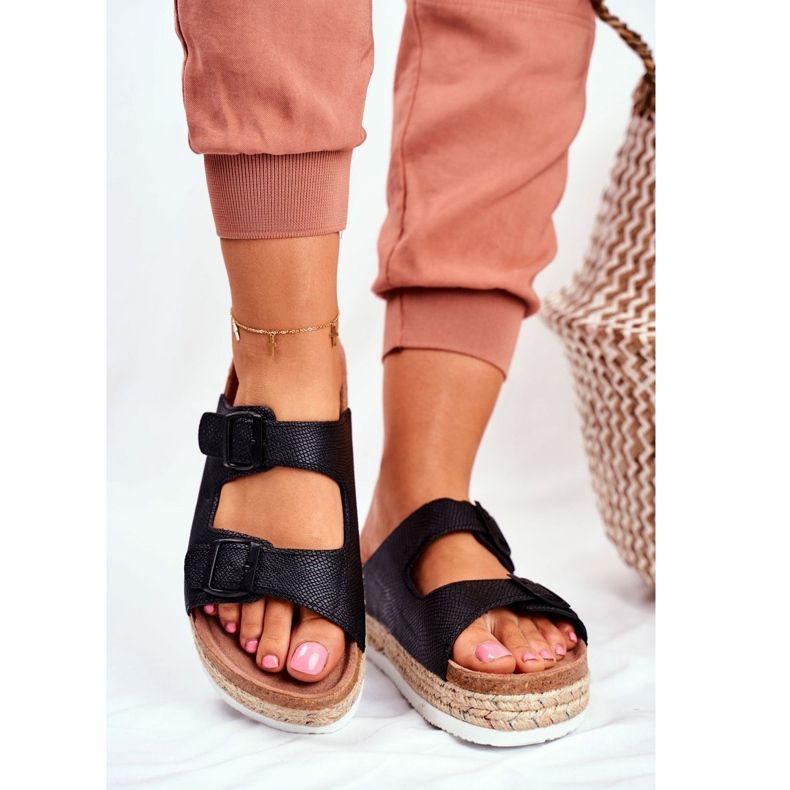 Dámské pantofle Big Star černé FF274664 černá 1