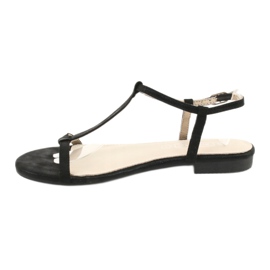 Černé dámské sandály Filippo DS1297 / 20 BK černý 1