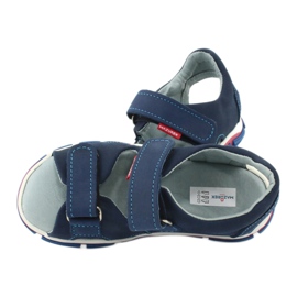 Sandály na suchý zip Mazurek 314 navy blue námořnická modř 5