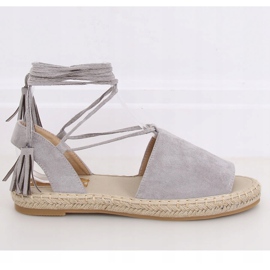Šedé espadrilky pro ženy BB25 Grey šedá 1 Šedé espadrilky pro ženy BB25 Grey šedá 1
