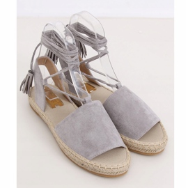 Šedé espadrilky pro ženy BB25 Grey šedá 2 Šedé espadrilky pro ženy BB25 Grey šedá 2