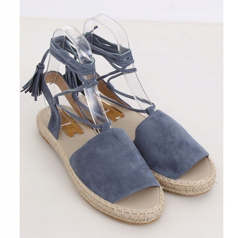 Modré dámské espadrilky BB25 Blue modrý 1
