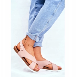 Dámské sandály Big Star Powder Pink FF274624 růžový 2