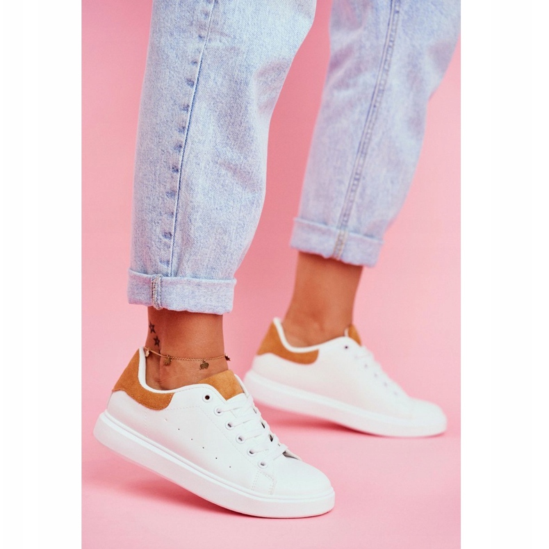 PS1 Dámské sportovní boty bílé s podpatkem Camel Milly bílý 1