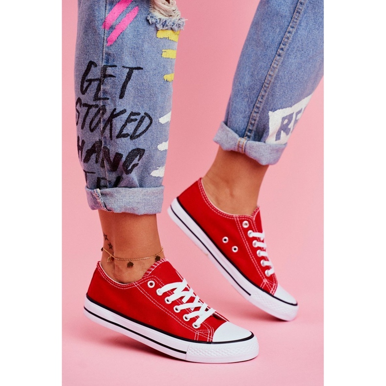 PS1 Dámské klasické tenisky červená Omerta červené 1