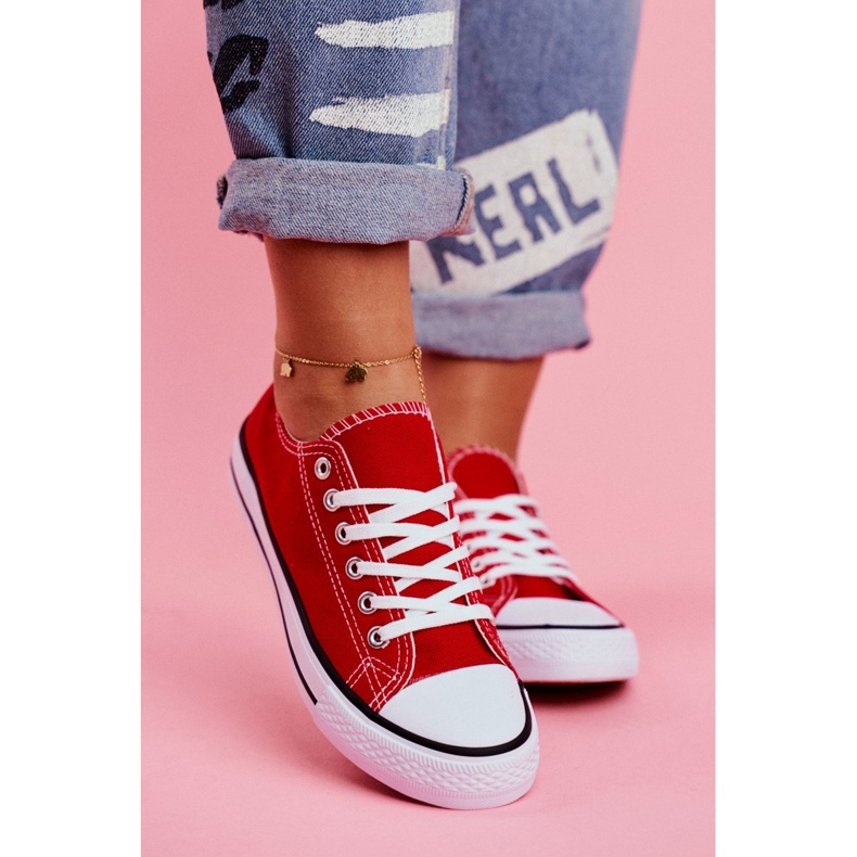 PS1 Dámské klasické tenisky červená Omerta červené 2