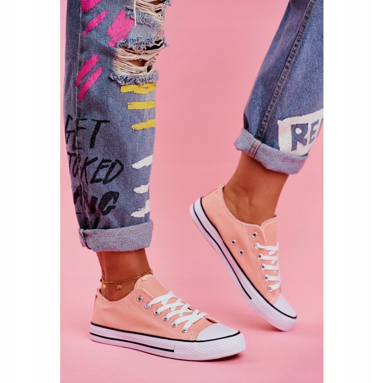 PS1 Dámské klasické lososové tenisky Omerta růžový 1