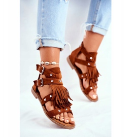 Dámské sandály Boho Camel Balms hnědý 2