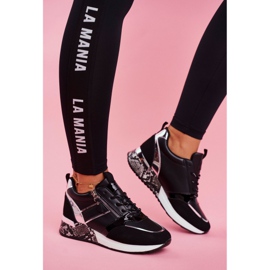 Dámská sportovní obuv černé postavy černá 2