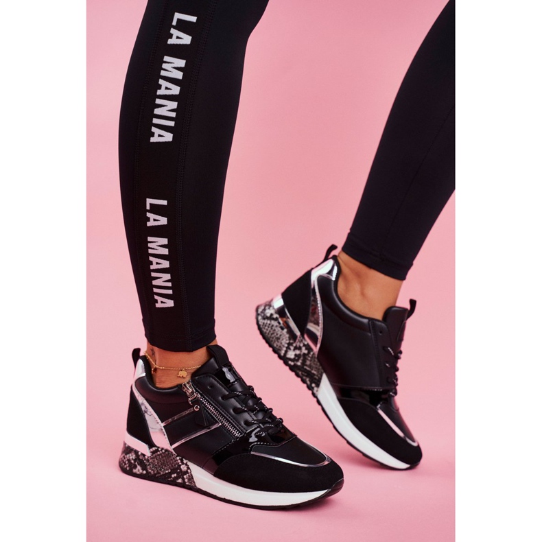 Dámská sportovní obuv černé postavy černá 2