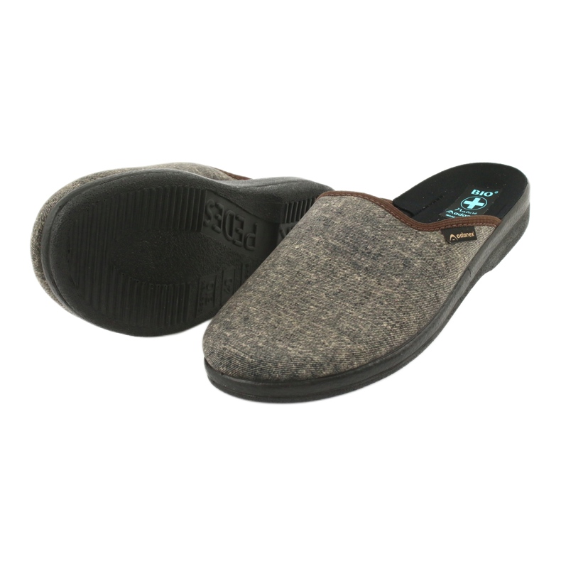 Pánské pantofle Adanex 24618 šedá 3