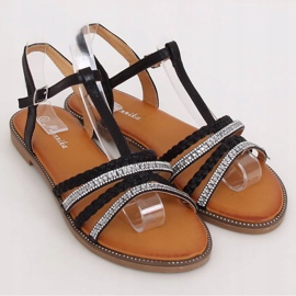 Černé dámské sandály S060123 Black černý 1