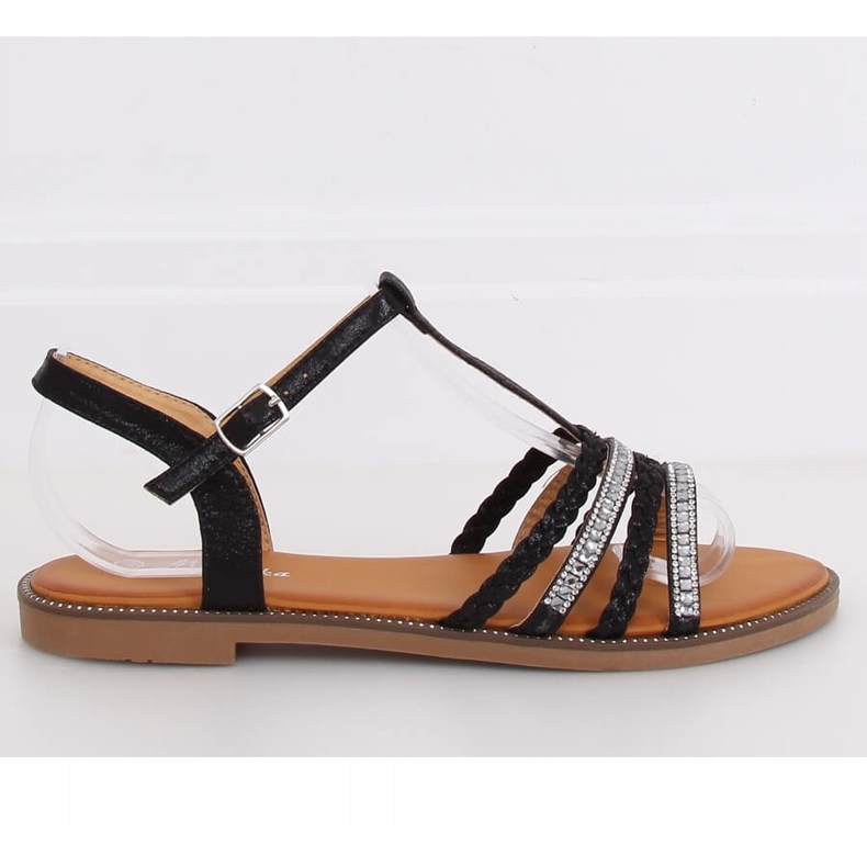 Černé dámské sandály S060123 Black černý 2