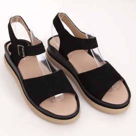 Černé dámské sandály YJ860 Nero černý 2