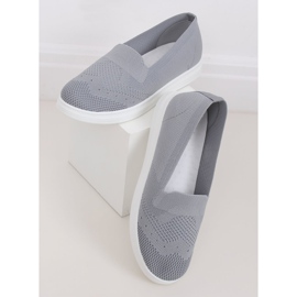 Šedé Dámské šedé tenisky ZK069 Grigio šedá 1