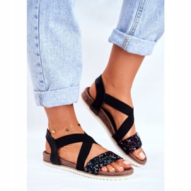 EVE Elegantní dámské sandály černé Morrin černá 1