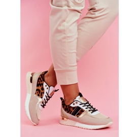 Dámské sportovní boty Béžová Leopard Himme béžový 2