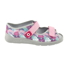Dětská obuv Befado 969X149 růžový šedá vícebarevný 1