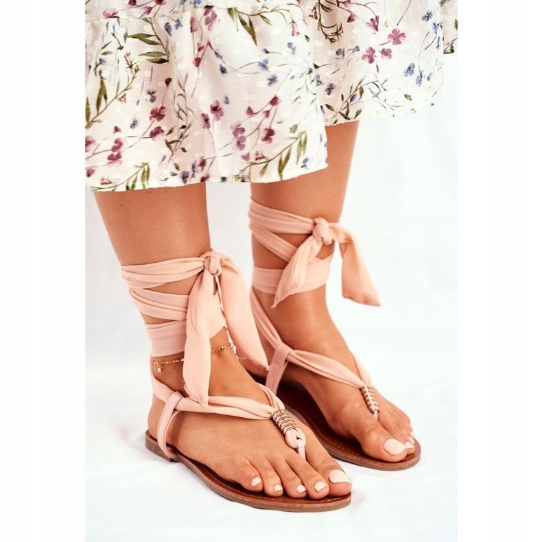 FS1 Dámské sandály Žabky Vázané béžové Derryl béžový 1 FS1 Dámské sandály Žabky Vázané béžové Derryl béžový 1