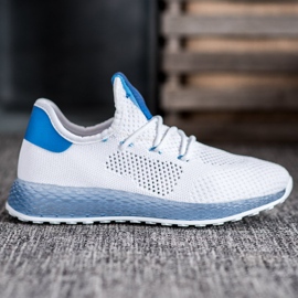 SHELOVET Bílé prolamované tenisky bílý 2