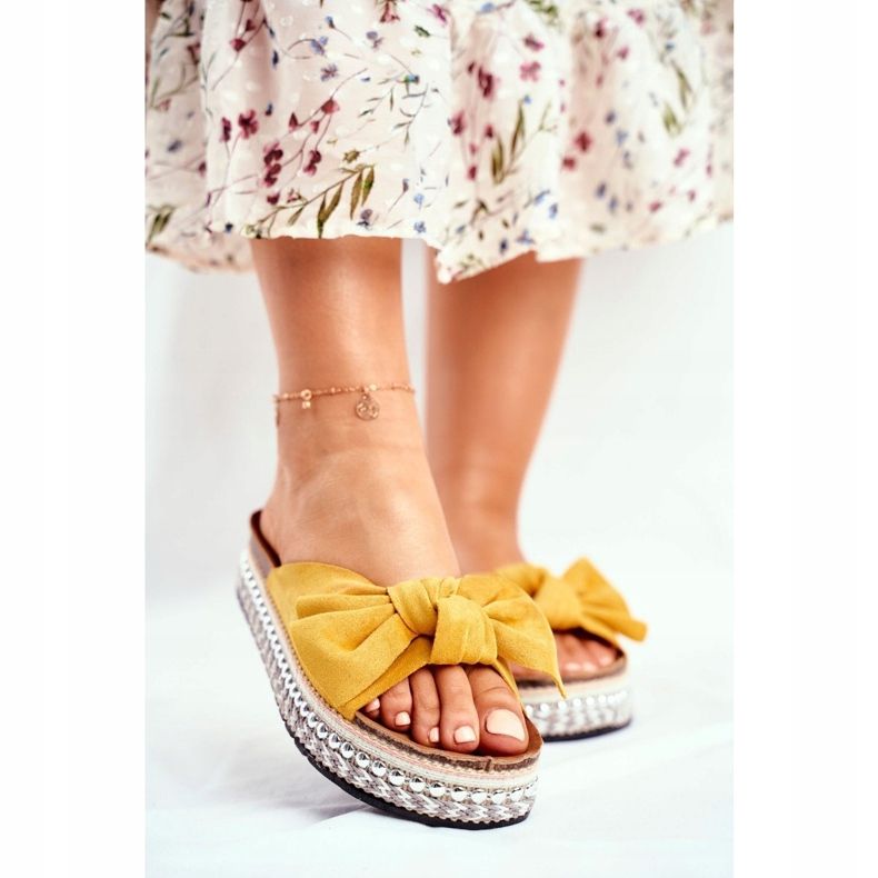 PS1 Dámské vysoké pantofle žluté Mortigo žlutá 1