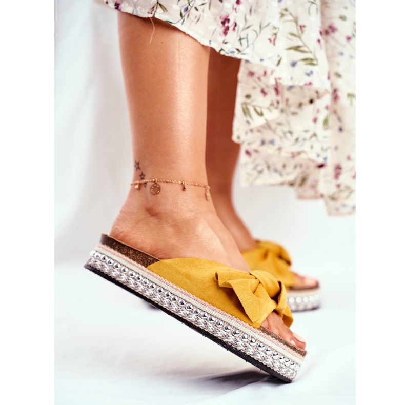 PS1 Dámské vysoké pantofle žluté Mortigo žlutá 2