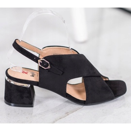 Kylie Stylové černé sandály černý 2
