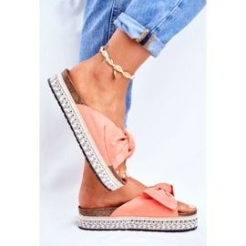 Dámské vysoké pantofle Coral Mortigo růžový 1