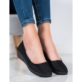 Lgm Černá baletka s třpytkami černý 1