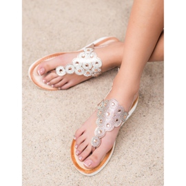 SDS Sandály Na Platformě S Dekoracemi žluť 2