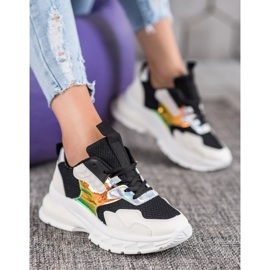 Mannika Módní tenisky se síťovinou černý 1