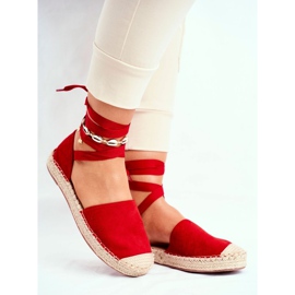 SEA Dámské espadrilky, svázané prádlo, Red Bonjour červené 1