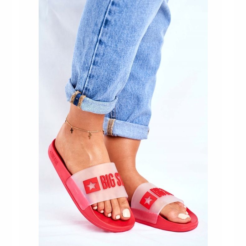 Dámské pantofle Big Star Red FF274A202 červené 1 Dámské pantofle Big Star Red FF274A202 červené 1