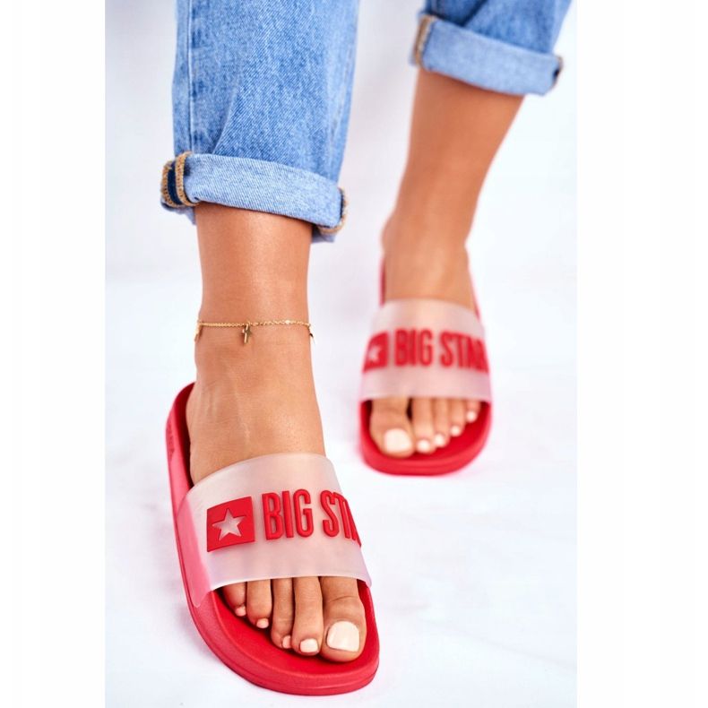 Dámské pantofle Big Star Red FF274A202 červené 2 Dámské pantofle Big Star Red FF274A202 červené 2