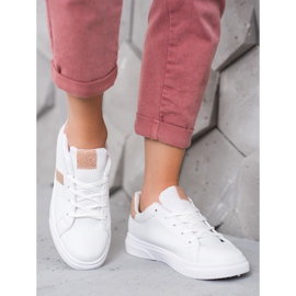 SHELOVET Sportovní obuv se třpytkami bílý 1