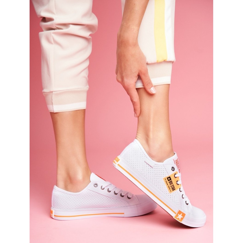 Dámské tenisky Big Star Openwork White FF274035 bílý 1