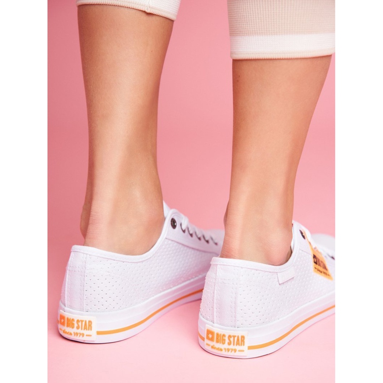 Dámské tenisky Big Star Openwork White FF274035 bílý 2