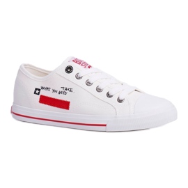 Dámské tenisky Big Star White FF274079 černý červený 3