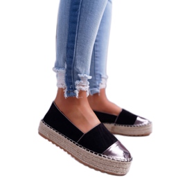 Dámská platforma Espadrilles Black Ringer černá žlutá 1