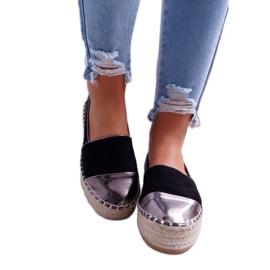 Dámská platforma Espadrilles Black Ringer černá žlutá 2