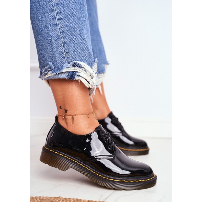 SEA Dámské brogues lakované černé Udělejte to lépe! černý 2